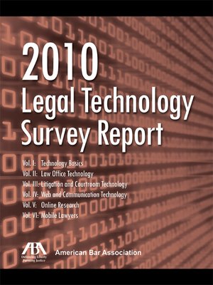 cover image of 2010 ABA Legal Technology Survey Report